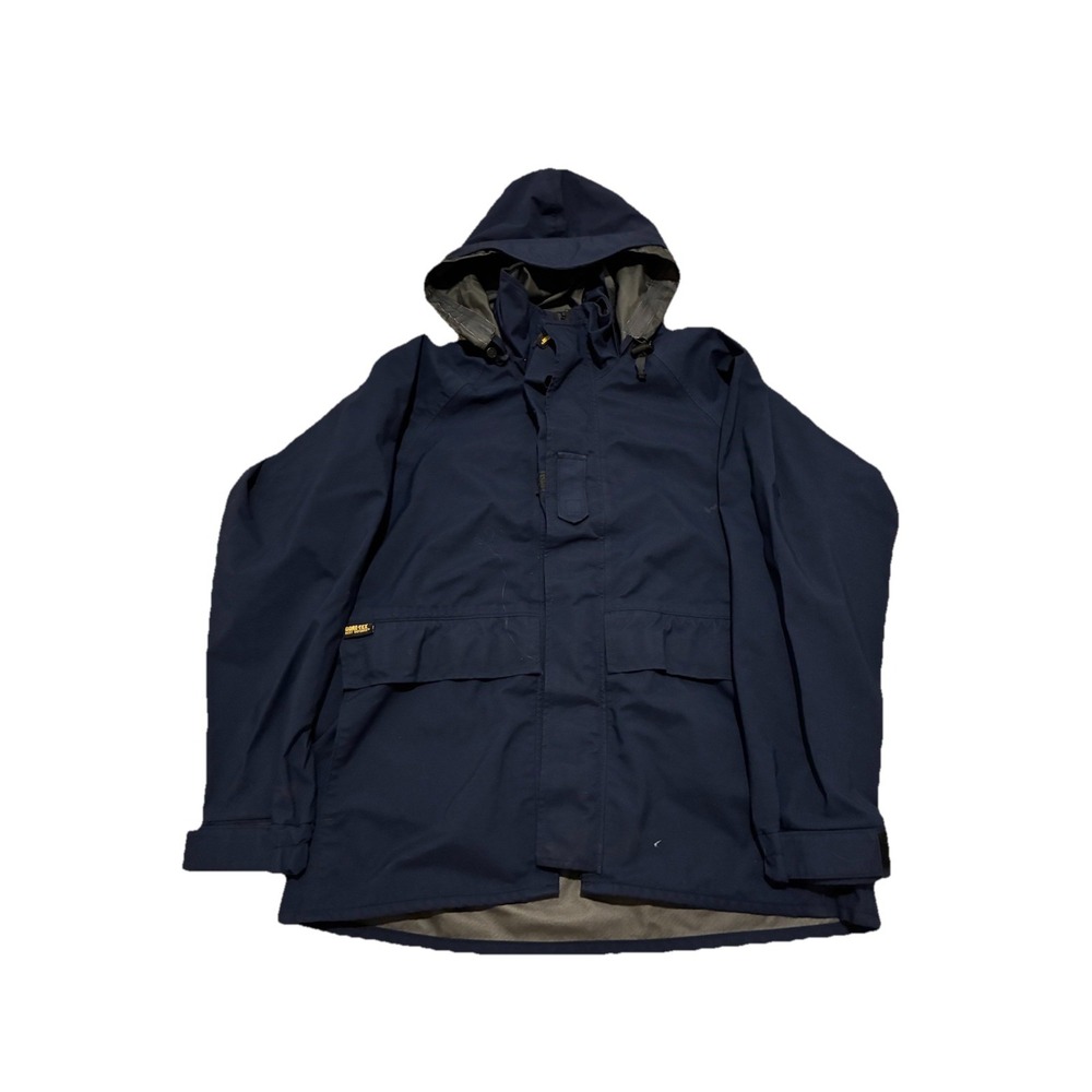 Proper Best Defense Goretex‎ Jacket Men's M USA Made Blue Full Zip Nylon Shell